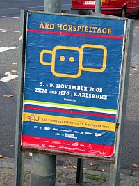 Werbeschild in den Straßen von Karlsruhe. (Foto: Anja Klossek)