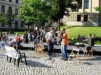 Uniplatz - Mit Schellfisch in Aktion... (Foto G. Wellbrock)